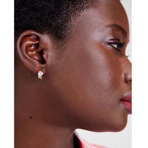 KATE SPADE • Gold Crystal Love Birds Earrings Necklace Set - Picture 7 of 9